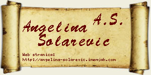 Angelina Solarević vizit kartica